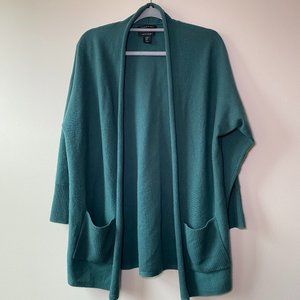 Tahari Pure Luxe 100% 2-Ply Cashmere Cardigan, Size Medium